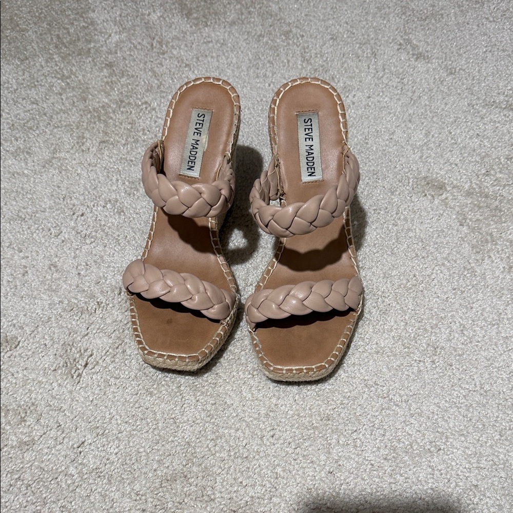 Steve Madden Women's Cream Braided Espadrilles